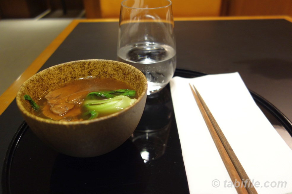 牛肉麺 at Cathay Pacific taipei noodle bar